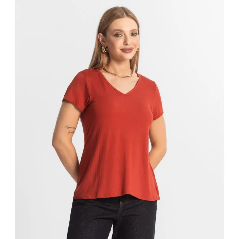 Blusa Feminina Básica Select Laranja GG