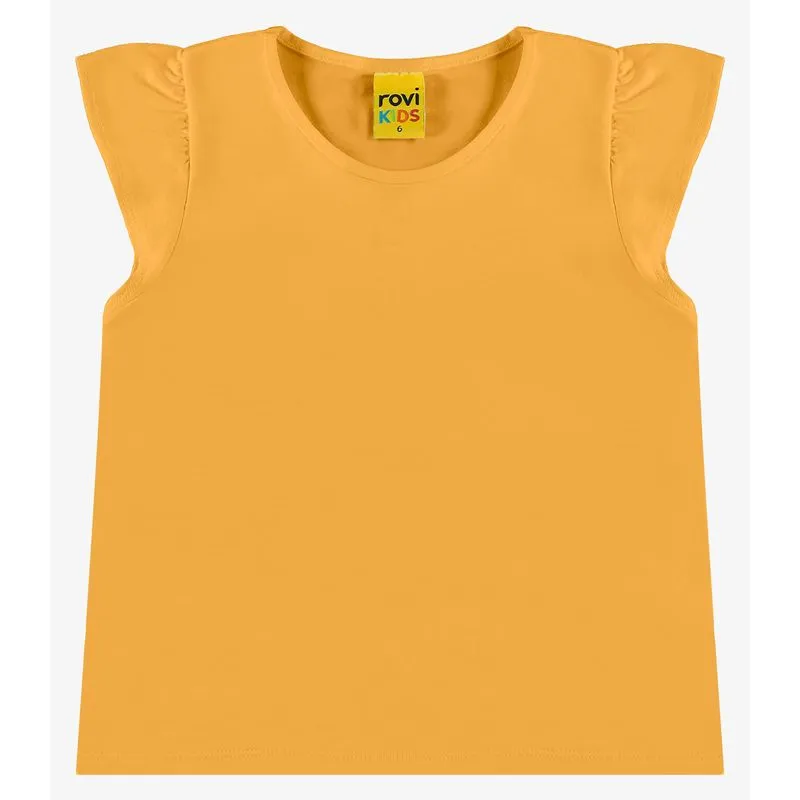 Blusa Infantil Viscotorcion Rovi Kids Amarelo 2