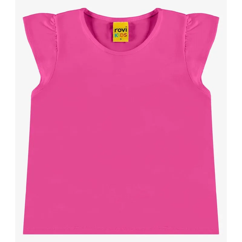 Blusa Infantil Viscotorcion Rovi Kids Rosa 4