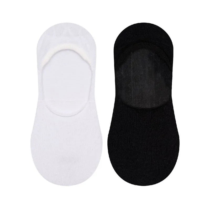Kit 2 Pares De Meias Invisiveis Cia Da Meia Branco P
