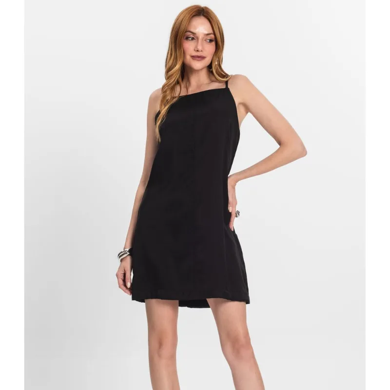 Vestido Feminino Decote Quadrado Endless Preto GG