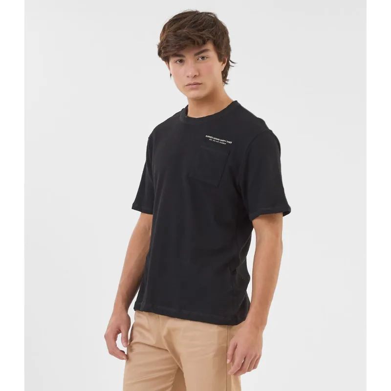 Camiseta Juvenil Masculino em Malhão Fruit Minty Preto 18