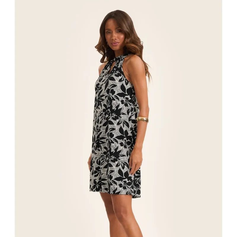 Vestido Curto em Viscotorcion Rovitex Preto GG