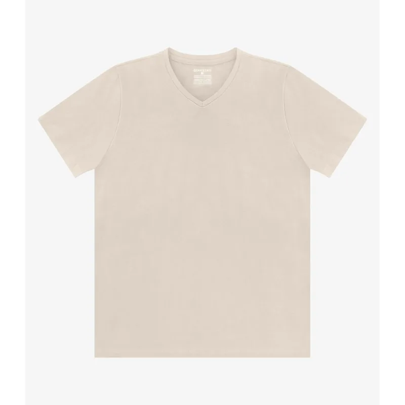 Camiseta Cotton Leve Masculina Diametro Bege P