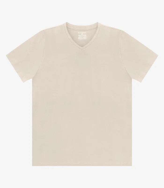 Camiseta Cotton Leve Masculina Diametro Bege G