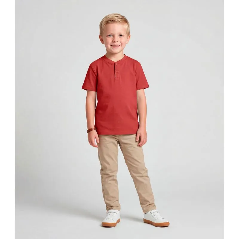 Camiseta Infantil Menino Cotton Leve Trick Nick Vermelho 6