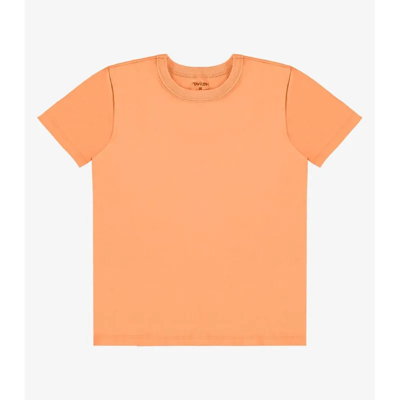 Camiseta Infantil Menino Básica Rovi Kids Laranja 3