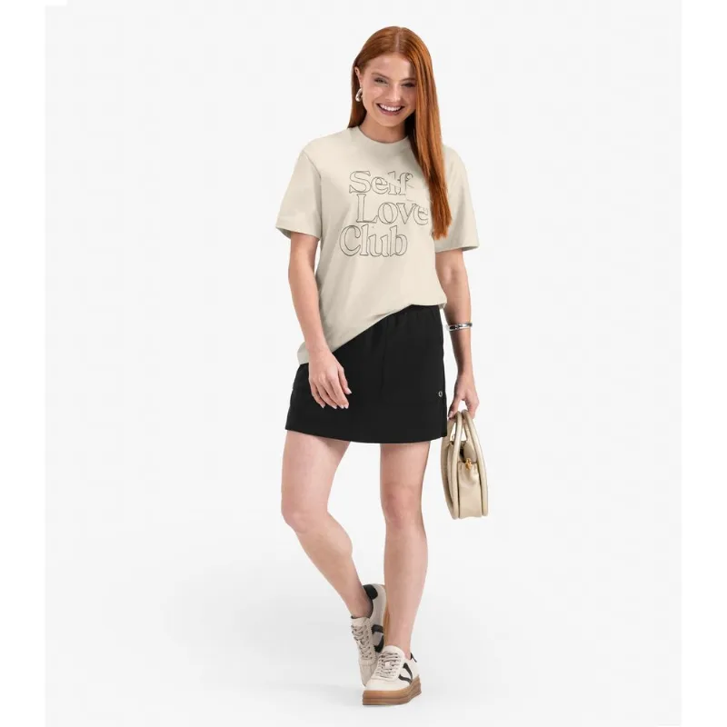 Camiseta Juvenil Manga Curta em Meia Malha Minty Bege 18