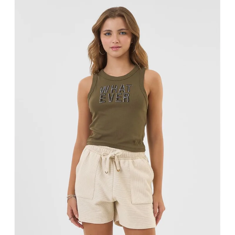 Regata Juvenil Feminina em Ribana de Viscose Minty Verde 12