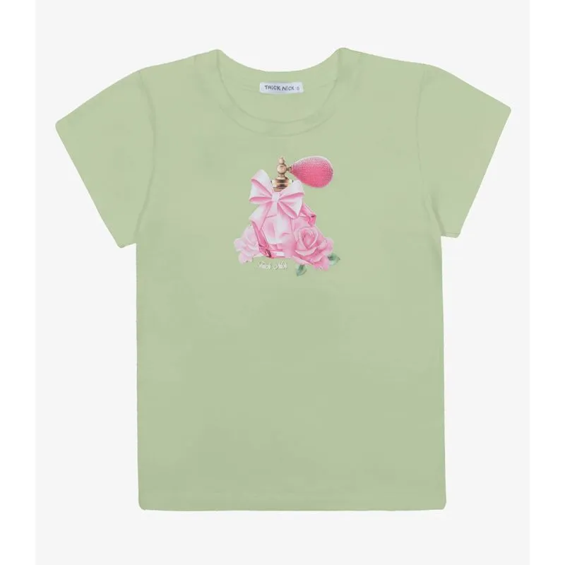 Blusa Infantil Feminina Cotton Trick Nick Verde 3
