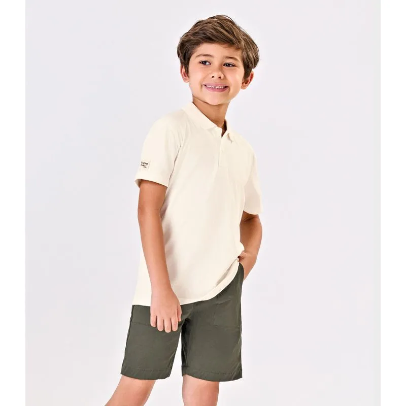 Polo Infantil Cotton Leve Trick Nick Bege 3