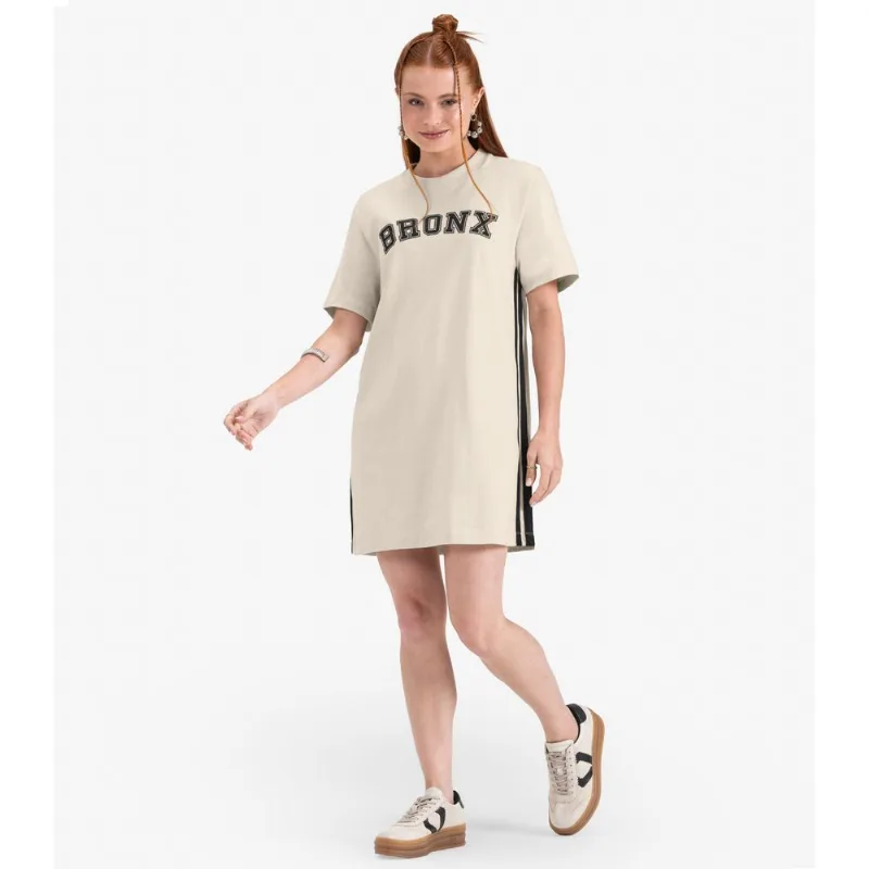 Vestido Juvenil Curto em Malhão Minty Bege 12