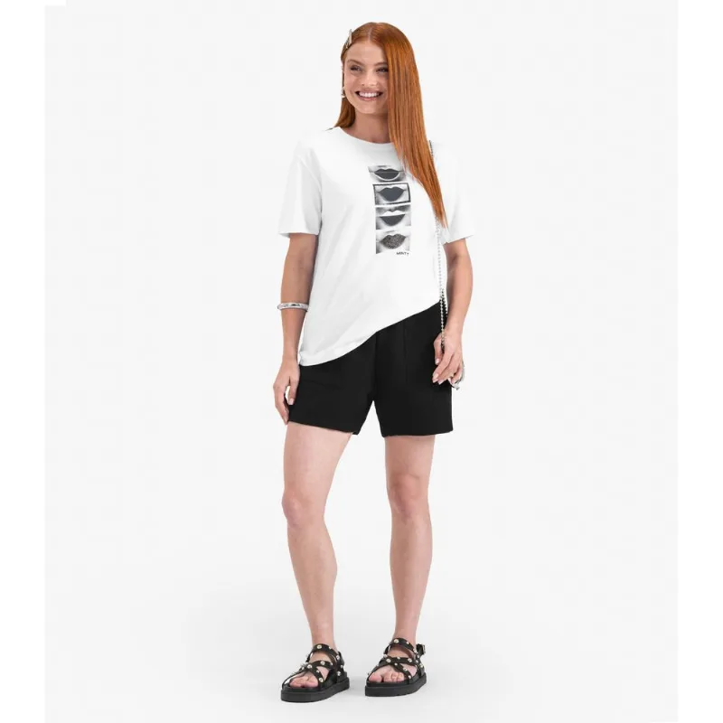 Camiseta T-Shirt Manga Curta em Meia Malha Minty Branco 18