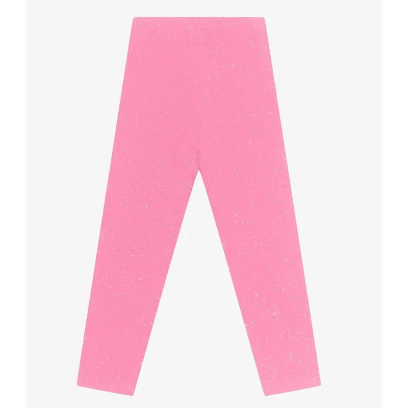 Legging Infantil Cotton Glitter Trick Nick Rosa 1