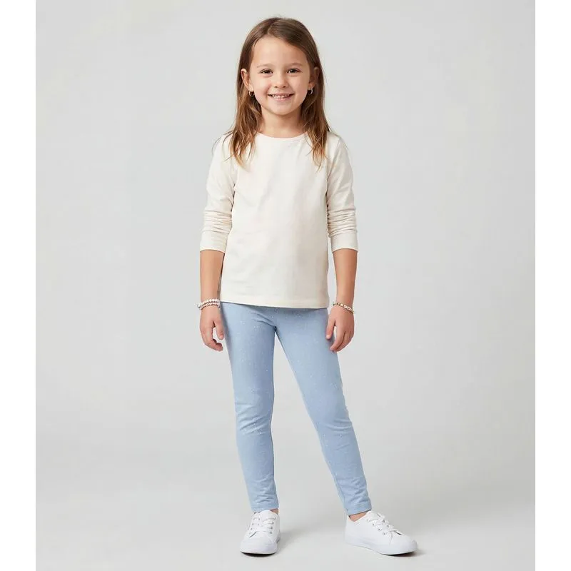 Legging Infantil Cotton Glitter Trick Nick Azul 14