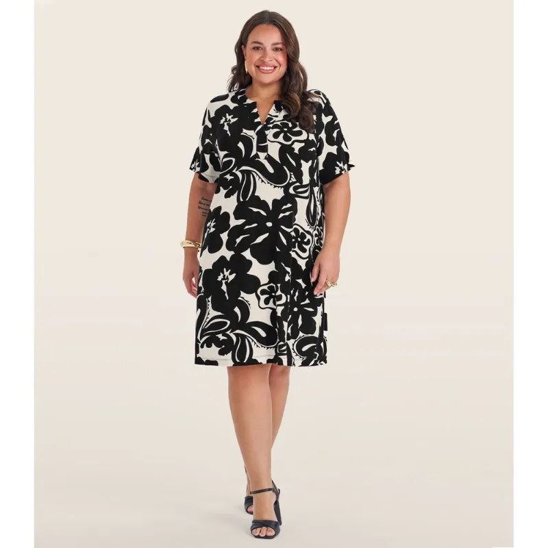 Vestido Curto Feminino Plus Size Secret Glam Preto Plus G1