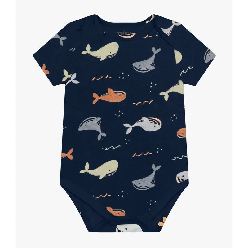 Body Menino Em Cotton Leve Trick Nick Azul GG