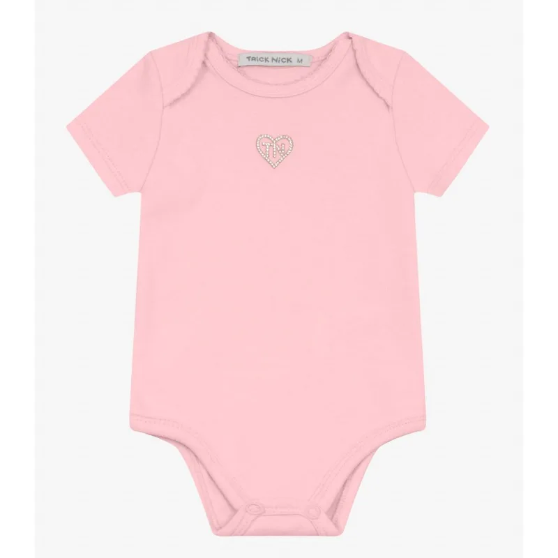 Body Infantil Feminino Trick Nick Rosa GG