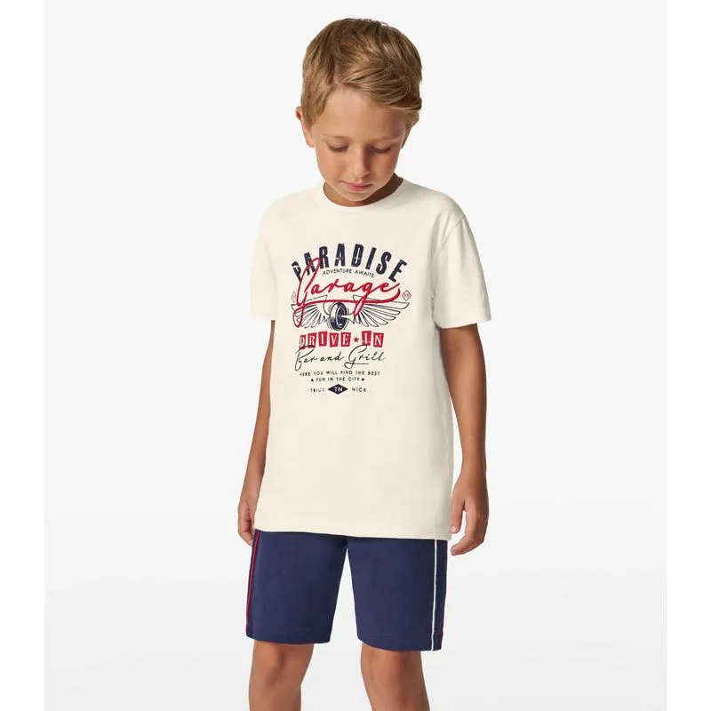 Camiseta Menino Em Meia Malha Trick Nick Off White 4