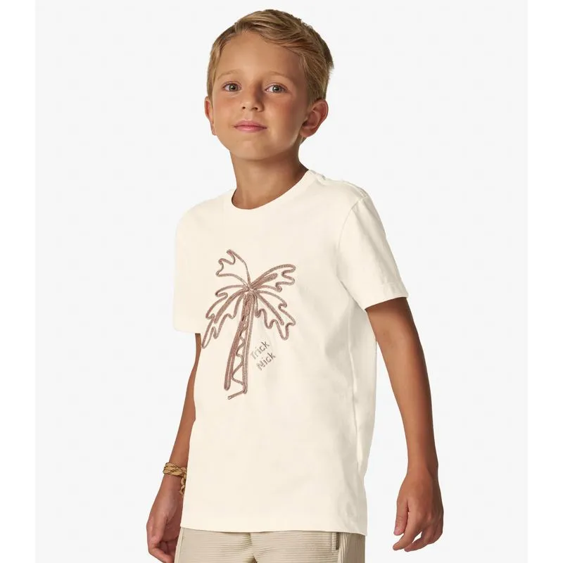 Camiseta Menino em Meia Malha Trick Nick Off White 8