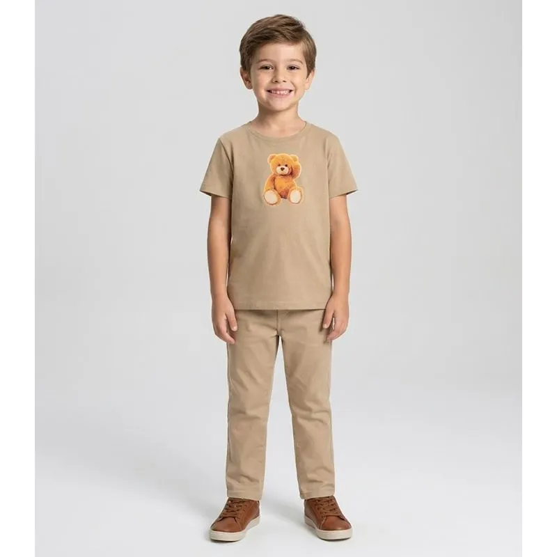 Camiseta Infantil Masculina Trick Nick Marrom 4