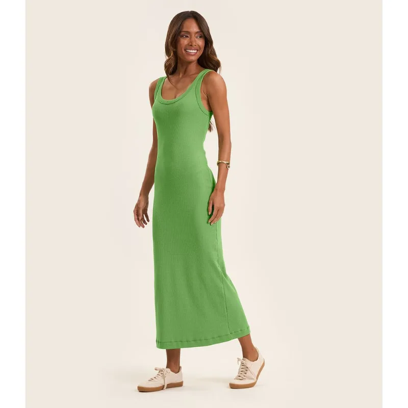 Vestido Midi em Ribana Rovitex Verde M