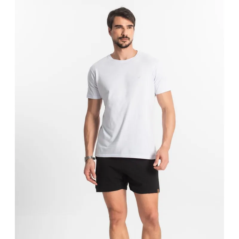 Bermuda Masculina Sarja Elástico E Bolsos Shift Preto GG