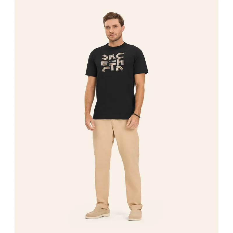 Camiseta Masculina em Meia Malha Diametro Preto G