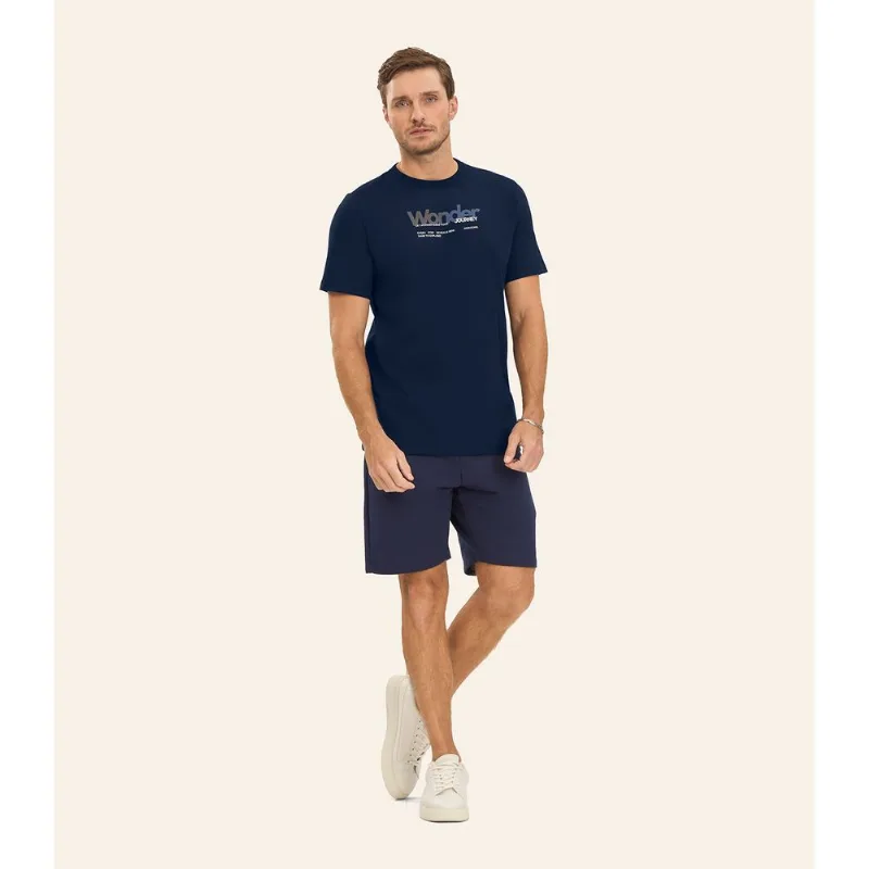 Camiseta Masculina em Meia Malha Diametro Azul M