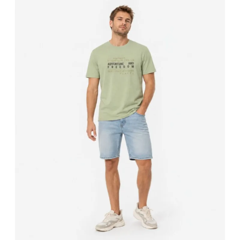 Camiseta Masculina em Meia Malha Diametro Verde P