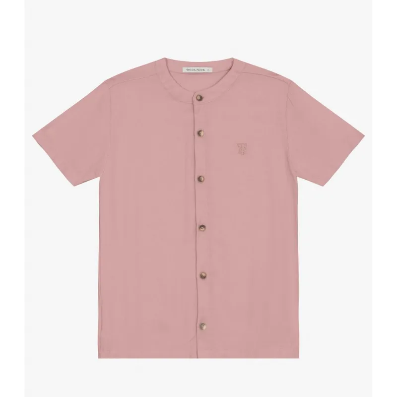 Camisa Menino Em Viscose Sarjada Trick Nick Rosa 14