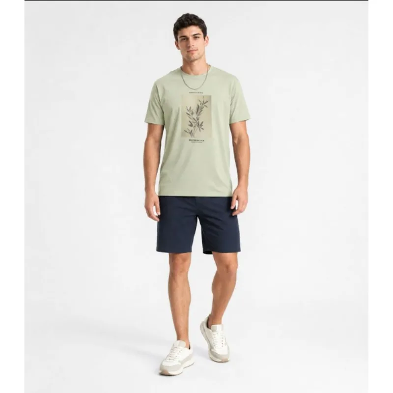 Camiseta Masculina em Meia Malha Diametro Verde GG