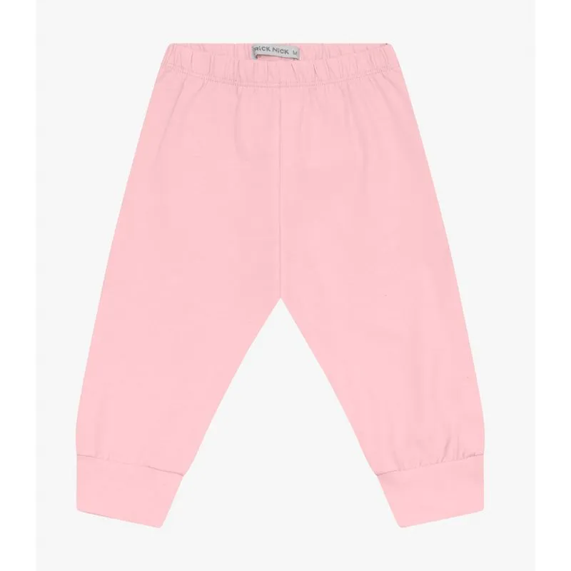 Calça Infantil Menino Em Cotton Leve Trick Nick Rosa P