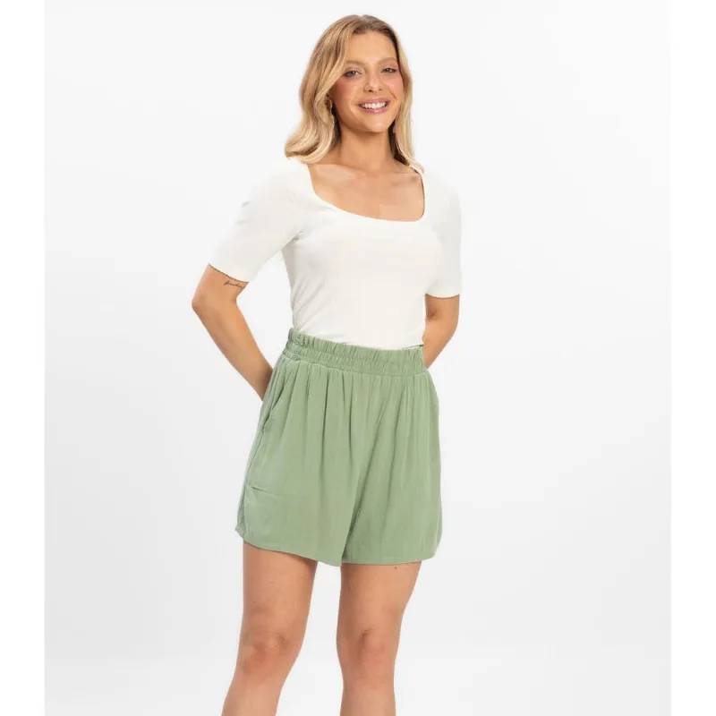 Shorts Linho Strong Feminino Rovitex Verde G