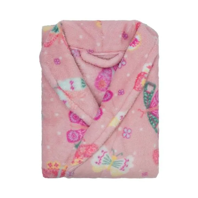 Roupão Infantil Microfibra Estampado Camesa Rosa P