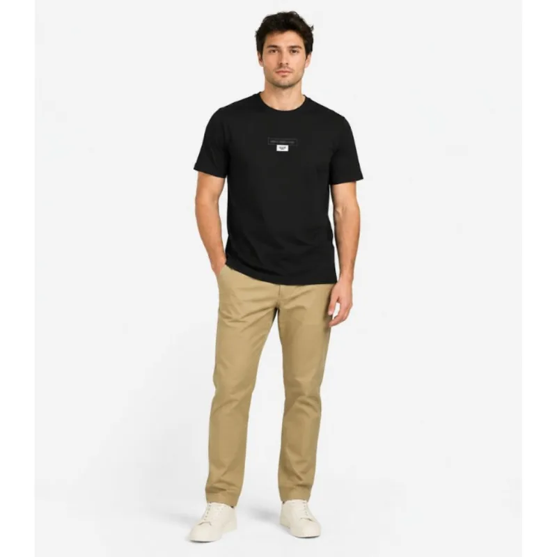 Camiseta Masculina em Meia Malha Diametro Preto G