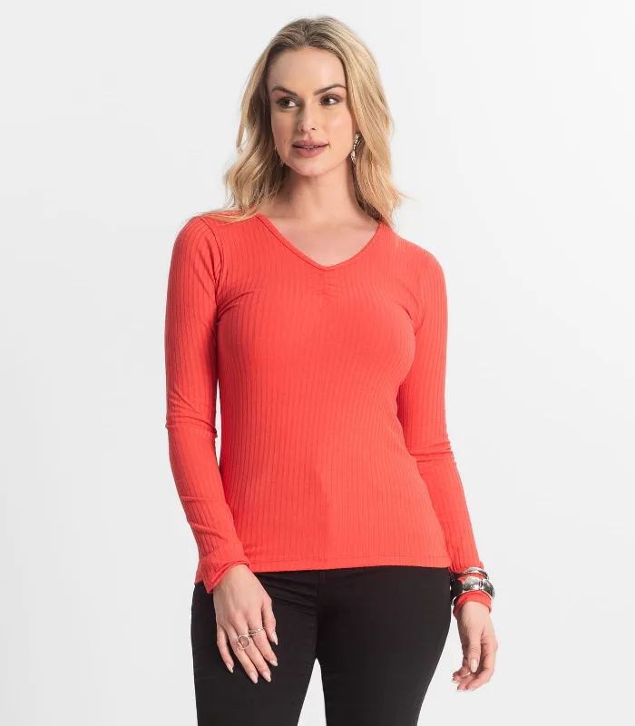Blusa Feminina Canelada Select Vermelho Gg