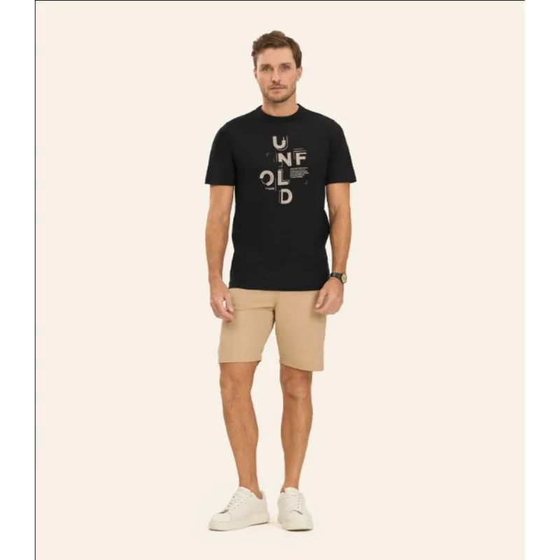 Camiseta Masculina em Meia Malha Diametro Preto G