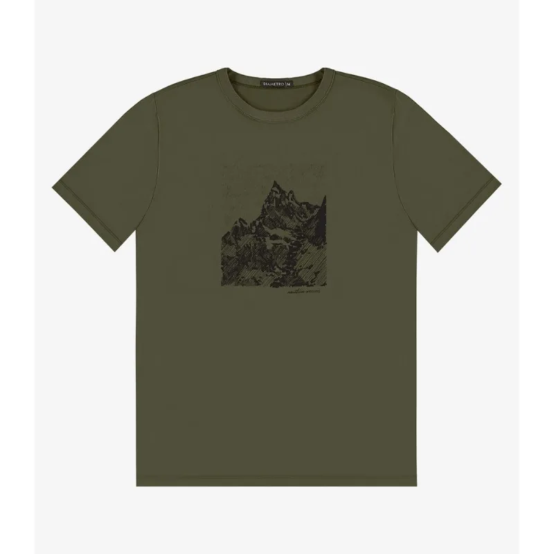 Camiseta Masculina em Meia Malha Diametro Verde GG