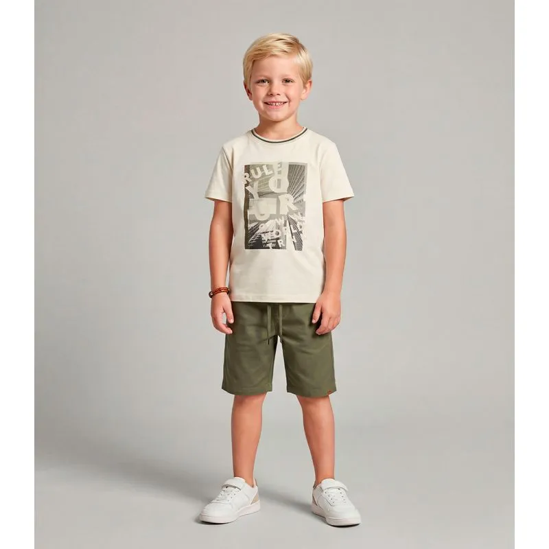 Conjunto Masculino Camiseta com Bermuda Trick Nick Off White 4