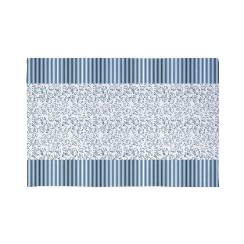 Toalha De Mesa Retangular Basic 6 Lugares Teka Azul Un