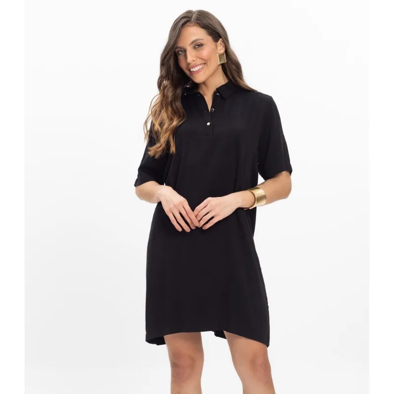 Vestido Curto Viscose Double Feminino Endless Preto G
