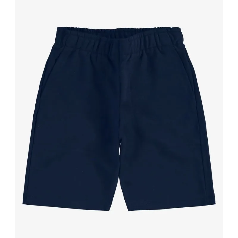 Bermuda Moletom Sarjado Infantil Rovi Kids Azul 16