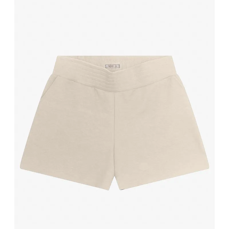 Shorts Plus Size em Piquet Verona Secret Glam Bege Plus G2