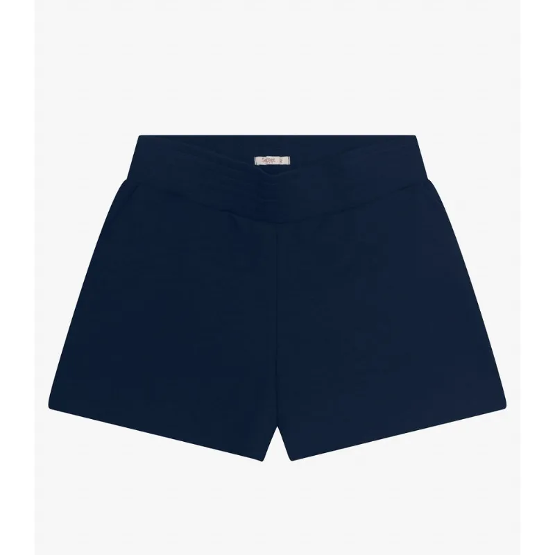 Shorts Plus Size Em Piquet Verona Secret Glam Azul Plus G2