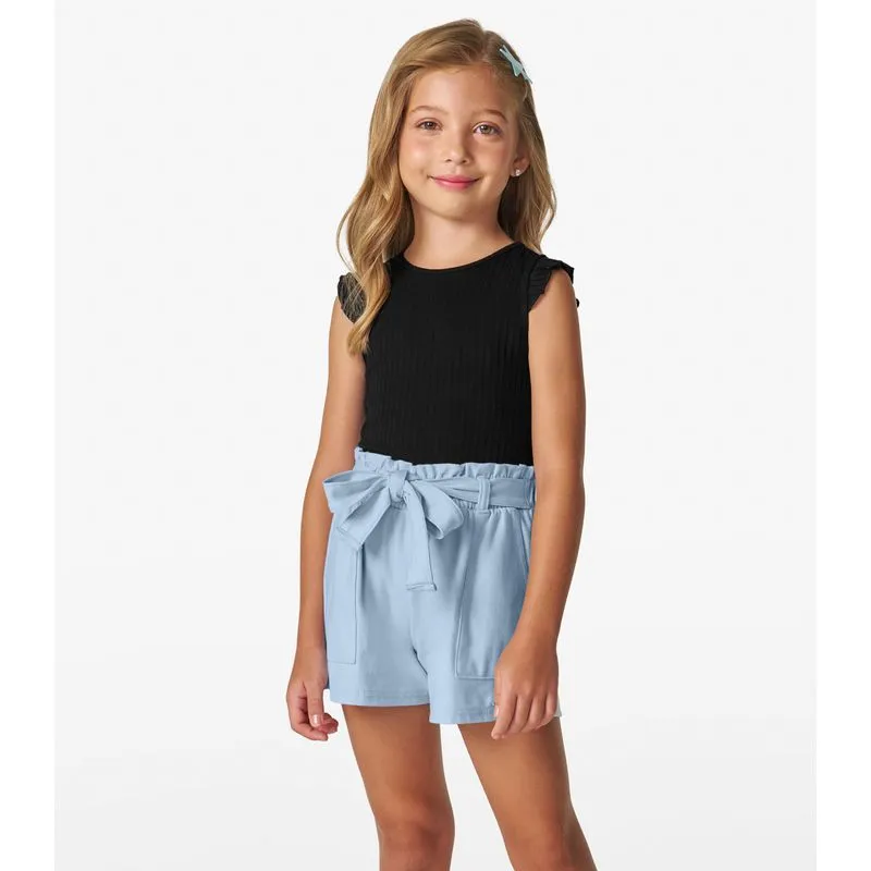 Shorts Infantil em Moletinho Denim Trick Nick Azul 14