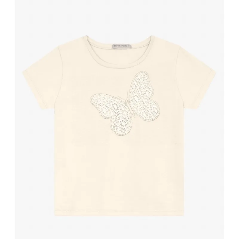Blusa feminina em Cotton Leve Trick Nick Off White 10