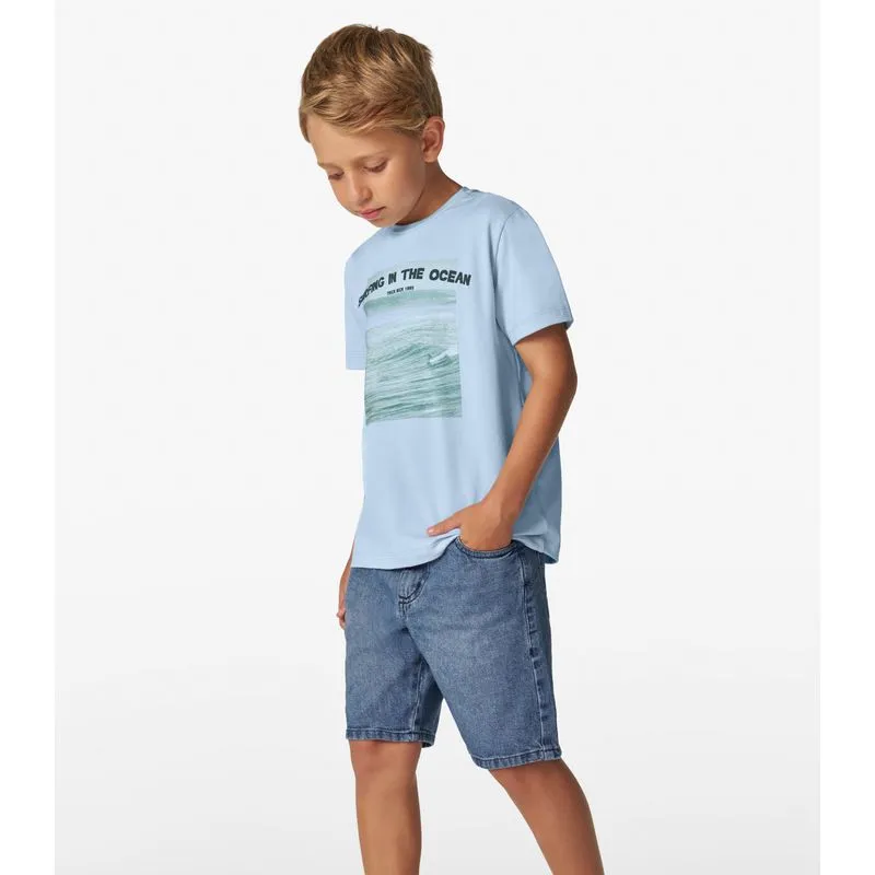 Conjunto Camiseta com Bermuda Trick Nick Azul 12