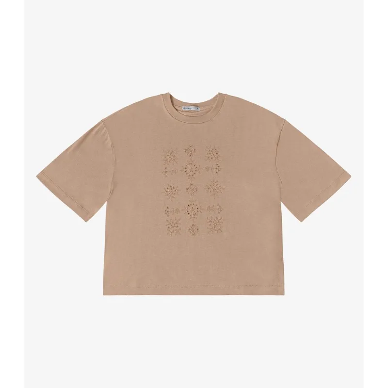 T- Shirt Feminina Meia Malha Endless Marrom P