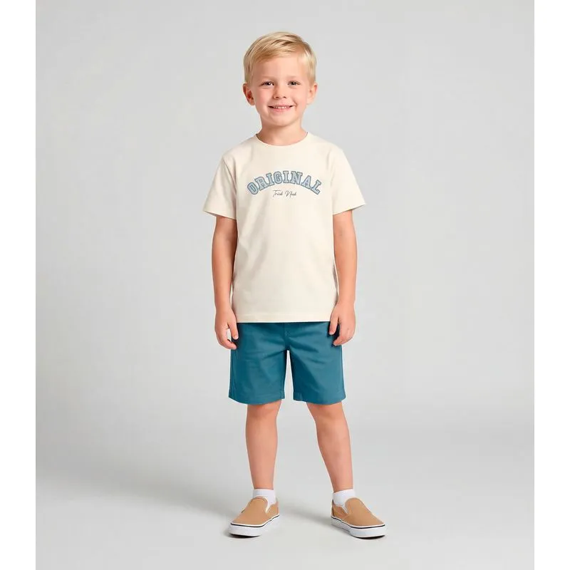 Conjunto Masculino Camiseta com Bermuda Trick Nick Off White 12
